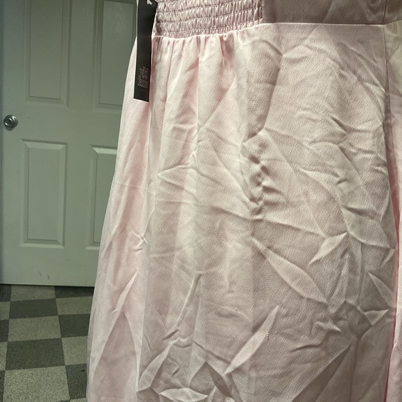 NWT Wild Fable Women’s Embroidered Crepe Mini A-Line Mini Dress- Pink L - Picture 7 of 9